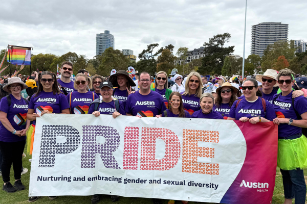 Staff at the Midsumma march